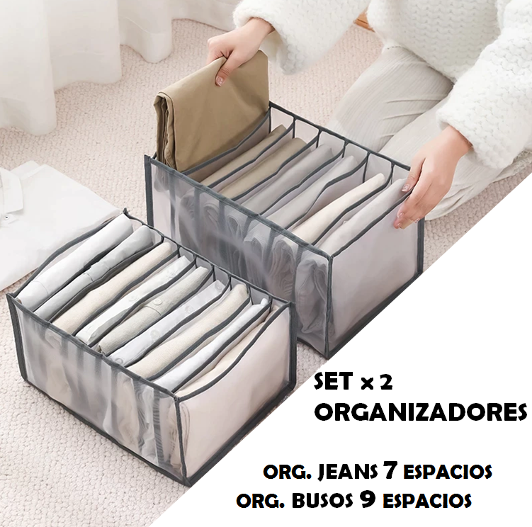 COMBO ORGANIZADORES JEANS +  BUZOS