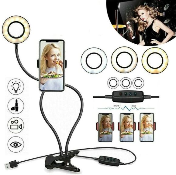 FLEXIBLE LED RING LIGHT FOR TABLE