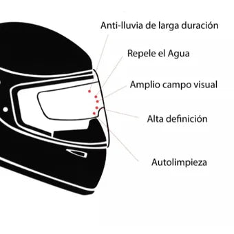 ANTIEMPAÑANTE ANTILLUVIA PARA CASCO X2