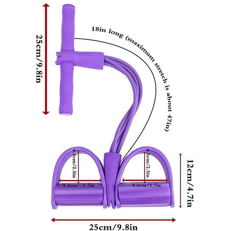 FITNESS RESISTANCE BAND WITH PEDALS